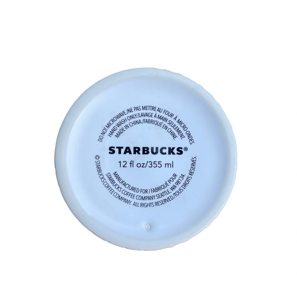 Starbucks Ceramic Modern Christmas Tree 2017 Travel Tumbler 12oz